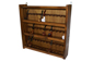 Rastrelliera portapipe in legno 39 posti noce